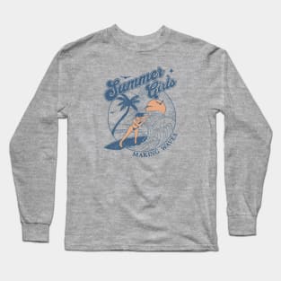 Summer Girls Making Waves Long Sleeve T-Shirt